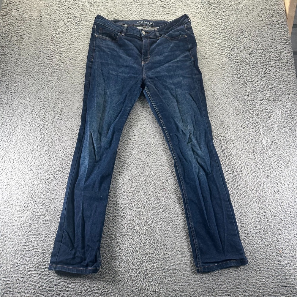 Marks & Spencer Jeans Womens 32x30 Blue Cotton Denim‎ Straight Workwear Faded
